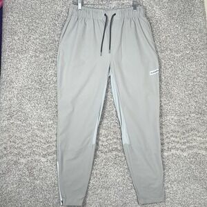Legends Carson Joggers Men Large Gray Ankle Zip Lightweight Pant Workout Gym